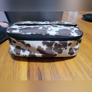 Brown and White Men's Bag